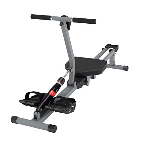 soges Máquina de remo para interiores Máquina de ejercicios de remo para interiores con monitor digital para gimnasios en el hogar Fitness y entrenamiento cardiovascular Negro YKTH-PM-B