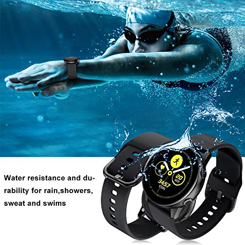 TOPsic Correa Galaxy Watch Active 2 40mm 44mm/Active/Galaxy Watch 42mm/Gear S2 Classic/Gear Sport/Vivomove/HR/Vivoactive 3/Forerunner 245/645, 20mm Silicona Banda de Reemplazo Pulsera