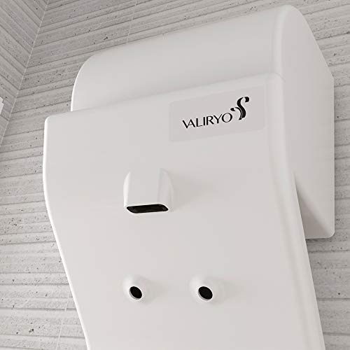 VALIRYO Secador Corporal | Nueva Experiencia de Secado que relaja tu Cuerpo y tu Mente | Secado sin Esfuerzo y sin Riesgo de caídas | Beneficioso para tu Piel | Fácil instalación sin reformas (Blanco)