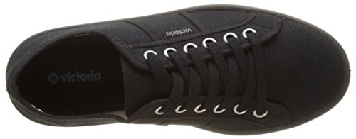 victoria Plataforma VICTORIA Sierra Lona Piso Negro 109301-WOMEN para Mujer Negro 38