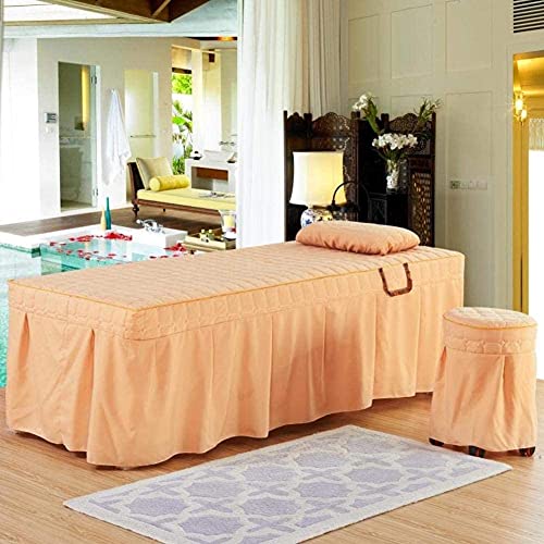 WANGXNCase Funda Camilla Masaje, Falda De Mesa De Masaje, Funda De Cama De SPA, Sábana De Lino, Sábanas De Masaje De Salón para Terapia De Masaje, Lavable a Máquina
