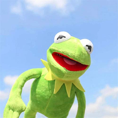 WBTY Juguete de marionetas de rana, 60 cm, suave rana de peluche, marioneta de mano de rana, marioneta calmante, regalo de cumpleaños para niños