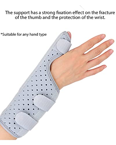 YNB Férula De Pulgar para Artritis Extraíble, Soporte De Muñeca para Mano, Inmovilizador Nocturno, Soporte para Dedo, Estabilizador De Pulgar, Envoltura para Trazo,Left,L