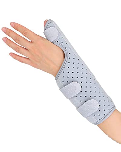 YNB Férula De Pulgar para Artritis Extraíble, Soporte De Muñeca para Mano, Inmovilizador Nocturno, Soporte para Dedo, Estabilizador De Pulgar, Envoltura para Trazo,Left,L