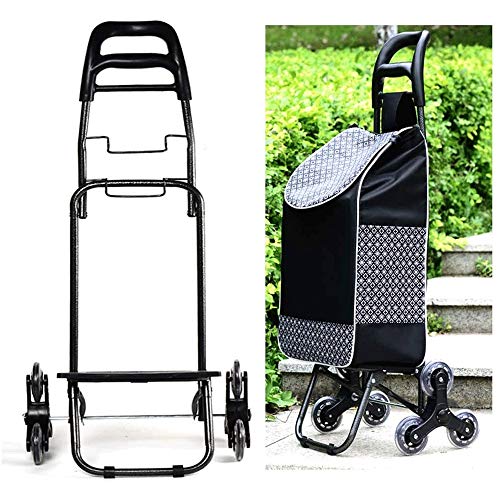 Z-COLOR De gran capacidad Carrito de la compra, ligero plegable cesta de la compra, la utilidad de la escalera de la carretilla de escalada con impermeable bolsa desmontable, giratoria las ruedas dela
