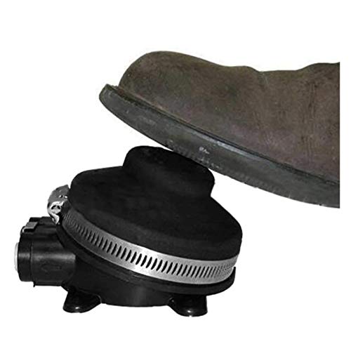ZRNG Bomba de pie de Barco Marino Adecuado para Lavabo Inodoro móvil Manguera Flexible Accesorios de yate (Color : Black)